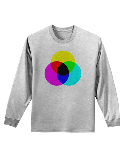 CMYK Color Model Adult Long Sleeve Shirt by TooLoud-Long Sleeve Shirt-TooLoud-AshGray-Small-Davson Sales