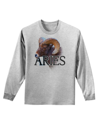 Majestic Aries Picture Adult Long Sleeve Shirt-Long Sleeve Shirt-TooLoud-AshGray-Small-Davson Sales