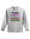 Proud Girlfriend of an American Soldier Adult Long Sleeve Shirt-Long Sleeve Shirt-TooLoud-AshGray-Small-Davson Sales