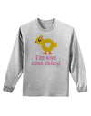 I'm One Cute Chick Adult Long Sleeve Shirt by TooLoud-Long Sleeve Shirt-TooLoud-AshGray-Small-Davson Sales