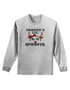 Mommy's Lil Reindeer Girl Adult Long Sleeve Shirt-Long Sleeve Shirt-TooLoud-AshGray-Small-Davson Sales