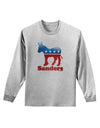 Sanders Bubble Symbol Adult Long Sleeve Shirt-Long Sleeve Shirt-TooLoud-AshGray-Small-Davson Sales