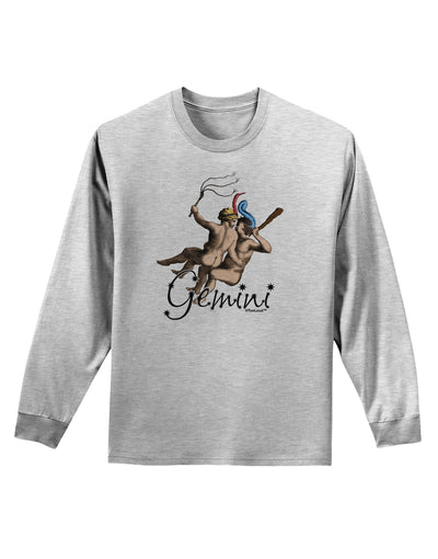 Gemini Illustration Color Adult Long Sleeve Shirt-Long Sleeve Shirt-TooLoud-AshGray-Small-Davson Sales