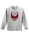 Weeping Crescent Blood Moon Star Adult Long Sleeve Shirt-Long Sleeve Shirt-TooLoud-AshGray-Small-Davson Sales