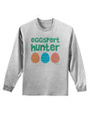 Eggspert Hunter - Easter - Green Adult Long Sleeve Shirt by TooLoud-Long Sleeve Shirt-TooLoud-AshGray-Small-Davson Sales