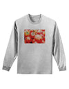 Watercolor Tomatoes Adult Long Sleeve Shirt-Long Sleeve Shirt-TooLoud-AshGray-Small-Davson Sales