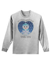 Personalized My First Christmas Snowbaby Blue Adult Long Sleeve Shirt-Long Sleeve Shirt-TooLoud-AshGray-Small-Davson Sales