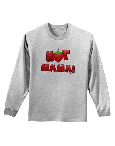 Hot Mama Chili Heart Adult Long Sleeve Shirt