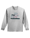 I'm HER Valentine Adult Long Sleeve Shirt-Long Sleeve Shirt-TooLoud-AshGray-Small-Davson Sales