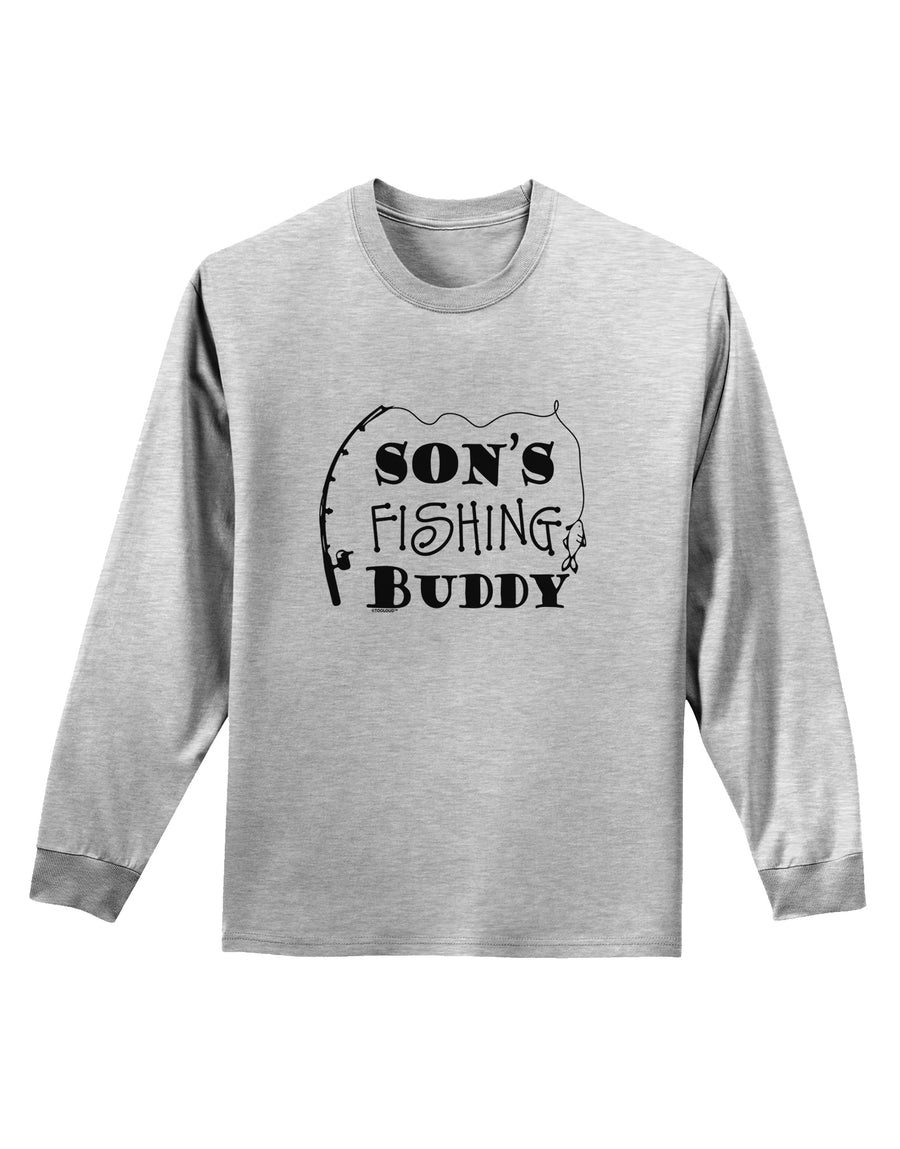 TooLoud Sons Fishing Buddy Adult Long Sleeve Shirt-Long Sleeve Shirt-TooLoud-White-Small-Davson Sales