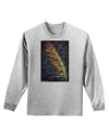 Rainbow Feather Adult Long Sleeve Shirt-Long Sleeve Shirt-TooLoud-AshGray-Small-Davson Sales