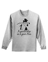 Partridge In A Pear Tree Text Adult Long Sleeve Shirt-Long Sleeve Shirt-TooLoud-AshGray-Small-Davson Sales