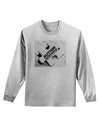 Autism Awareness - Puzzle Black & White Adult Long Sleeve Shirt-Long Sleeve Shirt-TooLoud-AshGray-Small-Davson Sales