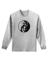 TooLoud Yin Yang Chicken Adult Long Sleeve Shirt-Long Sleeve Shirt-TooLoud-AshGray-Small-Davson Sales