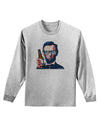 Abraham Drinkoln Adult Long Sleeve Shirt-Long Sleeve Shirt-TooLoud-AshGray-Small-Davson Sales