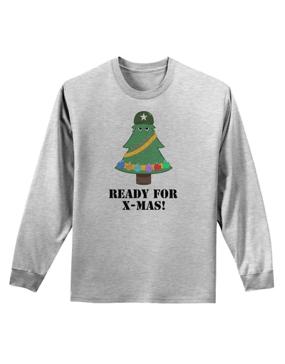 Christmas Tree - Ready for X-Mas Adult Long Sleeve Shirt-Long Sleeve Shirt-TooLoud-AshGray-Small-Davson Sales