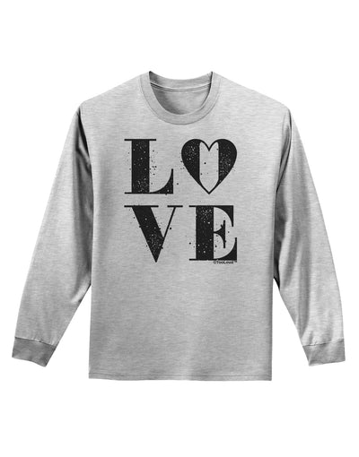 Love Splatter Adult Long Sleeve Shirt-Long Sleeve Shirt-TooLoud-AshGray-Small-Davson Sales