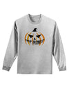 Happy Halloween Jack Adult Long Sleeve Shirt-Long Sleeve Shirt-TooLoud-AshGray-Small-Davson Sales