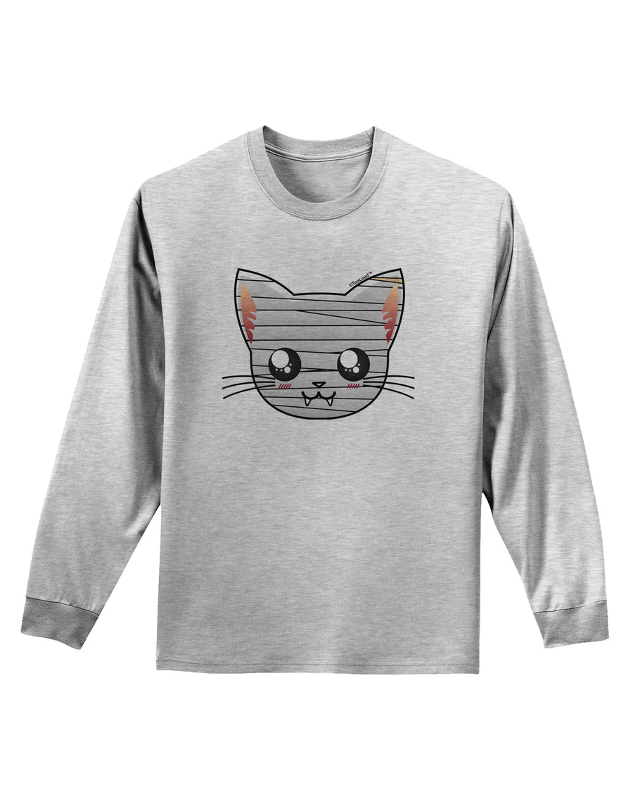 Mummy Kitty Adult Long Sleeve Shirt by TooLoud-Long Sleeve Shirt-TooLoud-White-Small-Davson Sales