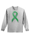 Celiac Disease Awareness Ribbon - Light Green Adult Long Sleeve Shirt-Long Sleeve Shirt-TooLoud-AshGray-Small-Davson Sales