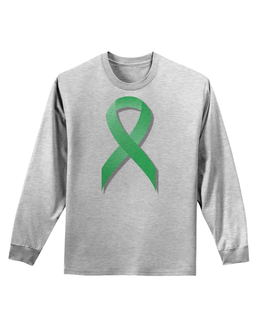 Celiac Disease Awareness Ribbon - Light Green Adult Long Sleeve Shirt-Long Sleeve Shirt-TooLoud-White-Small-Davson Sales