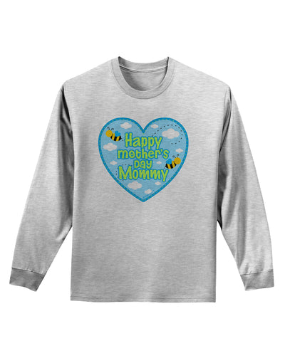 Happy Mother's Day Mommy - Blue Adult Long Sleeve Shirt by TooLoud-Long Sleeve Shirt-TooLoud-AshGray-Small-Davson Sales