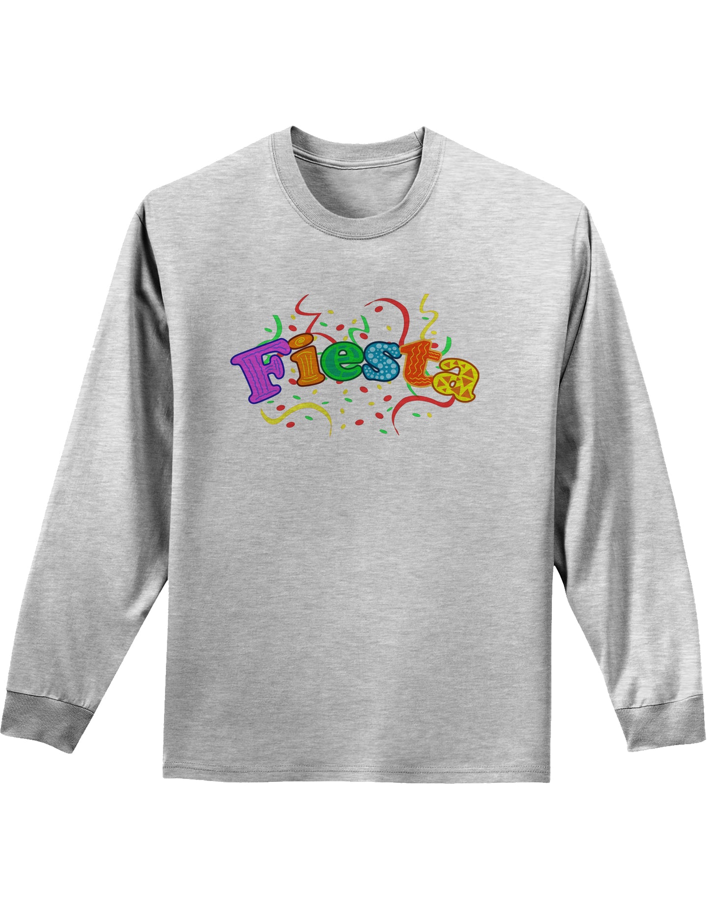 Fiesta! Adult Long Sleeve Shirt-Long Sleeve Shirt-TooLoud-AshGray-Small-Davson Sales