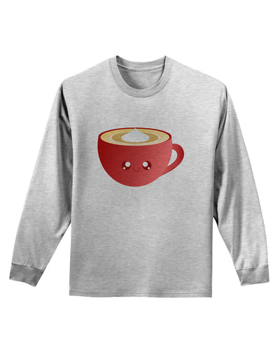 Cute Christmas Drink Eggnog Adult Long Sleeve Shirt-Long Sleeve Shirt-TooLoud-AshGray-Small-Davson Sales