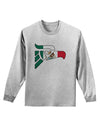 Hecho en Mexico Eagle Symbol - Mexican Flag Adult Long Sleeve Shirt by TooLoud-Long Sleeve Shirt-TooLoud-AshGray-Small-Davson Sales