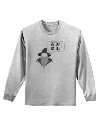 Wizard Dilly Dilly Adult Long Sleeve Shirt by TooLoud-TooLoud-AshGray-Small-Davson Sales