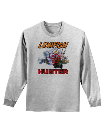 Lionfish Hunter Adult Long Sleeve Shirt-Long Sleeve Shirt-TooLoud-AshGray-Small-Davson Sales