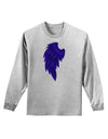 Single Left Dark Angel Wing Design - Couples Adult Long Sleeve Shirt-Long Sleeve Shirt-TooLoud-AshGray-Small-Davson Sales