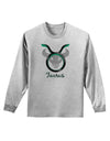 Taurus Symbol Adult Long Sleeve Shirt-Long Sleeve Shirt-TooLoud-AshGray-Small-Davson Sales