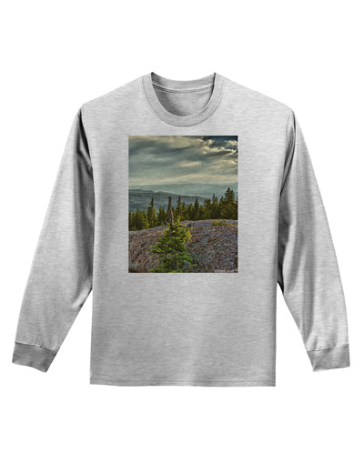 Nature Photography - Pine Kingdom Adult Long Sleeve Shirt by-Long Sleeve Shirt-TooLoud-AshGray-Small-Davson Sales