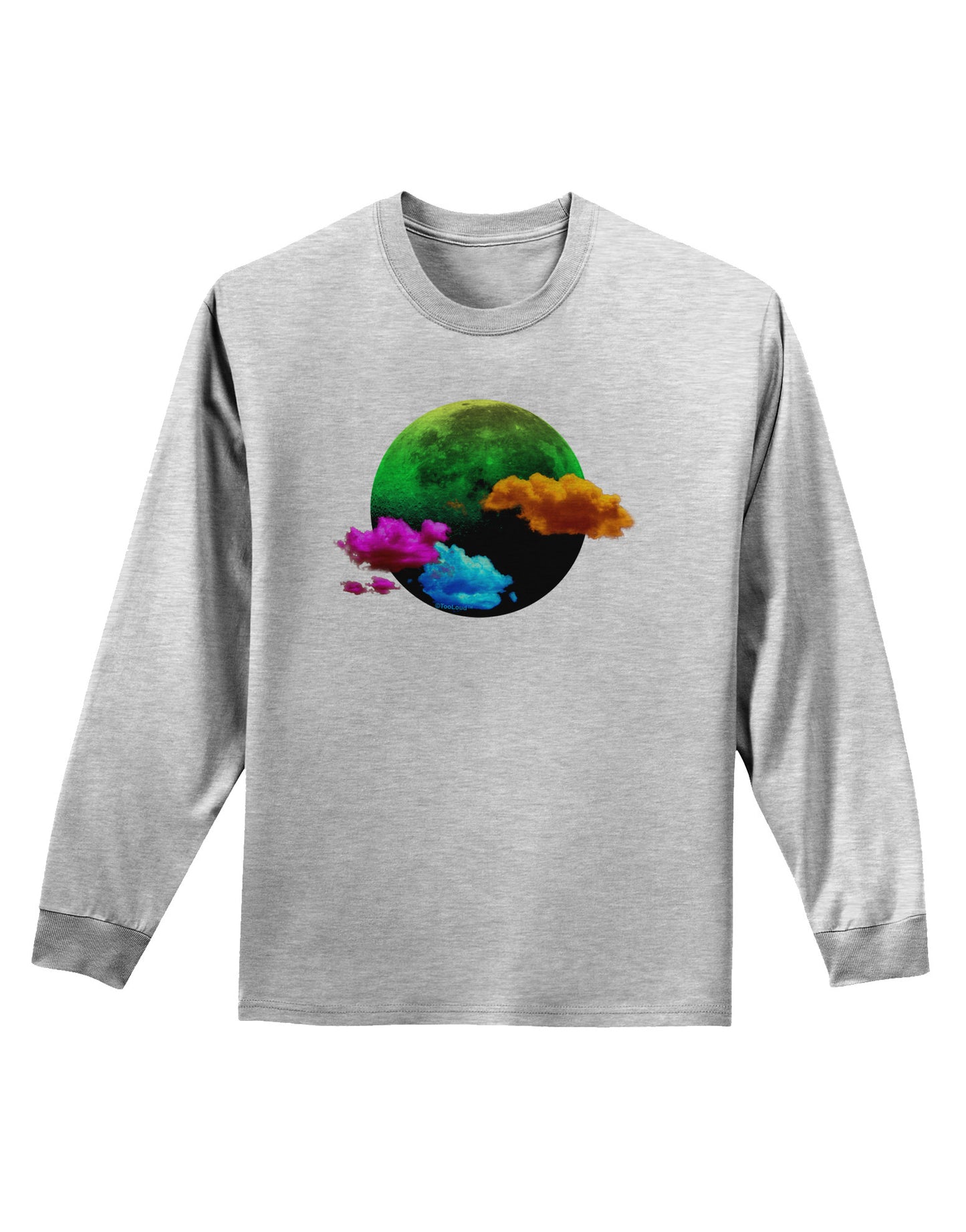 Moon Dream Hallucination Adult Long Sleeve Shirt-Long Sleeve Shirt-TooLoud-AshGray-Small-Davson Sales
