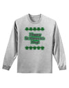 Seeing Double St. Patrick's Day Adult Long Sleeve Shirt-Long Sleeve Shirt-TooLoud-AshGray-Small-Davson Sales