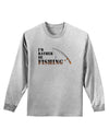 I'd Rather Be Fishing Adult Long Sleeve Shirt-Long Sleeve Shirt-TooLoud-AshGray-Small-Davson Sales