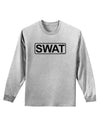 SWAT Team Logo - Text Adult Long Sleeve Shirt by TooLoud-Long Sleeve Shirt-TooLoud-AshGray-Small-Davson Sales