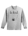 TooLoud Be Kind Adult Long Sleeve Shirt-Long Sleeve Shirt-TooLoud-AshGray-Small-Davson Sales