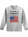 Thank a Veteran Today Adult Long Sleeve Shirt-Long Sleeve Shirt-TooLoud-AshGray-Small-Davson Sales