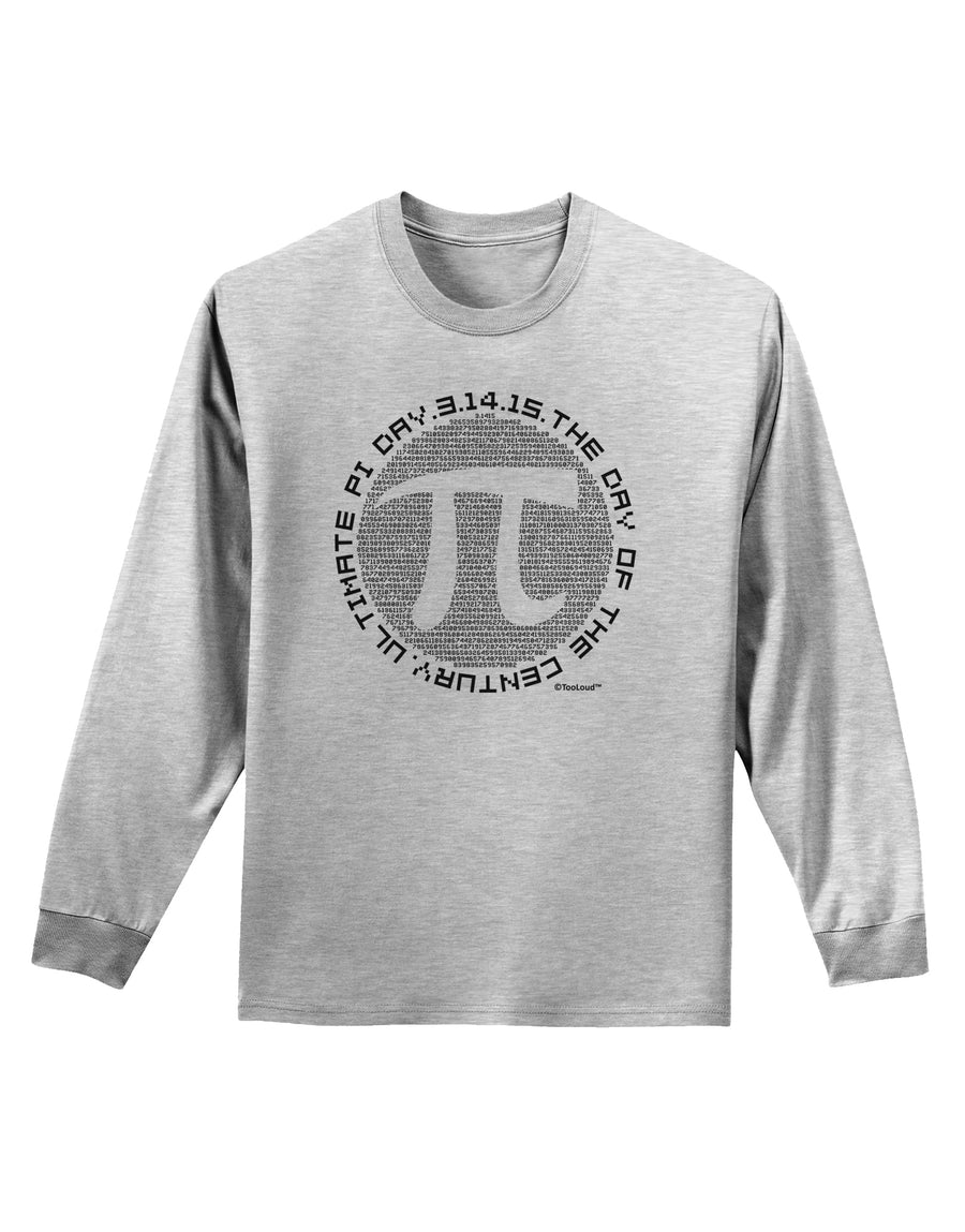 Ultimate Pi Day - Retro Computer Style Pi Circle Adult Long Sleeve Shirt by TooLoud-Long Sleeve Shirt-TooLoud-White-Small-Davson Sales