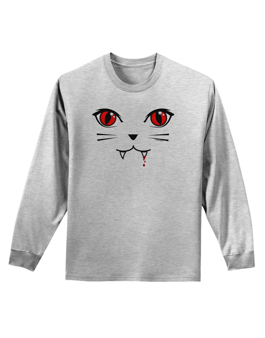 Vamp Kitty Adult Long Sleeve Shirt-Long Sleeve Shirt-TooLoud-White-Small-Davson Sales