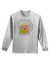 Cute Infatuated Beer Adult Long Sleeve Shirt by TooLoud-Long Sleeve Shirt-TooLoud-AshGray-Small-Davson Sales