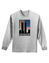 TooLoud Twin Towers Remember Adult Long Sleeve Shirt-Long Sleeve Shirt-TooLoud-AshGray-Small-Davson Sales