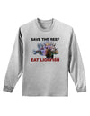 Save the Reef - Eat Lionfish Adult Long Sleeve Shirt-Long Sleeve Shirt-TooLoud-AshGray-Small-Davson Sales