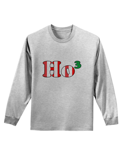 Ho Ho Ho Math Christmas Adult Long Sleeve Shirt-Long Sleeve Shirt-TooLoud-AshGray-Small-Davson Sales