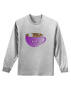 Cute Hot Cocoa Christmas Adult Long Sleeve Shirt-Long Sleeve Shirt-TooLoud-AshGray-Small-Davson Sales