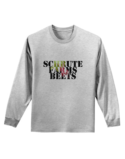 Schrute Farms Beets Adult Long Sleeve Shirt by TooLoud-TooLoud-AshGray-Small-Davson Sales