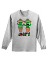 Fiesta Cactus Couple Amor Adult Long Sleeve Shirt-Long Sleeve Shirt-TooLoud-AshGray-Small-Davson Sales