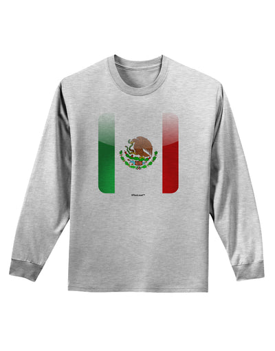 Mexican Flag App Icon Adult Long Sleeve Shirt by TooLoud-Long Sleeve Shirt-TooLoud-AshGray-Small-Davson Sales